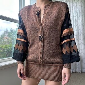 Knitted Sheer Sweater